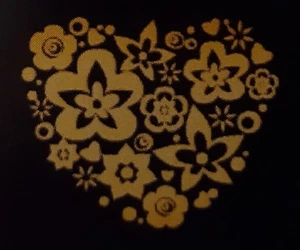 US SELLER, One Medium 1.75 x 2.25 Pure 24K Gold Temporary Tattoo Heart $23 - Picture 1 of 4