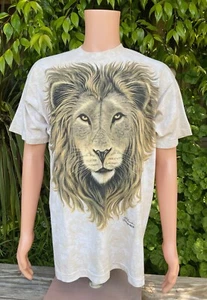 Vintage 1994 Liquid Blue Lion Double Sided Graphic T-Shirt Men’s X-Large USA - Picture 1 of 11