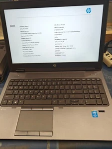 HP Zbook G2 i7 2.8Ghz/Tested screen/16mb Ram Missing parts(For parts only) - Picture 1 of 3