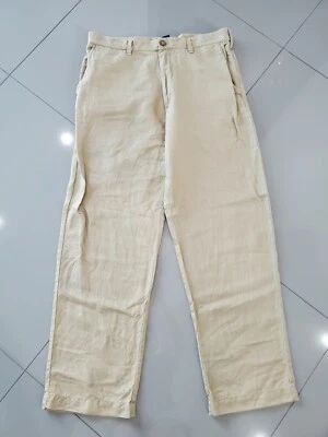 Men's IZOD Casual Khaki Size 34x32 Relaxed Fit Pants cotton + Linen - Image 1 of 4