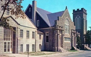 Cartolina Chiesa metodista Lewes Delaware - Foto 1 di 2