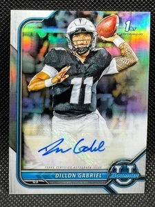 2022 Bowman U DILLON GABRIEL Auto Holo RC #BCPA-DG Browns Oregon OU - Picture 1 of 2