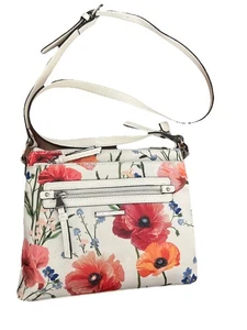 Dana Buchman NEW Designer Flower Floral Crossbody Purse Handbag Zipper - Picture 1 of 12