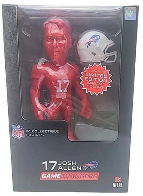 Figura Vinilo Josh Allen NFL Gamechangers Chase Rojo 6" Rara Edición Limitada Foto 1 de 4