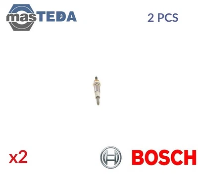 0 250 202 149 ENGINE GLOW PLUGS BOSCH 2PCS FOR MITSUBISHI PAJERO SHOGUN III - Image 1 of 4