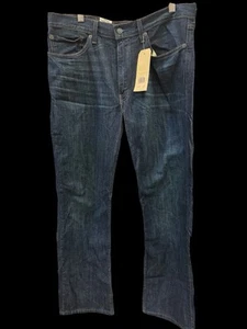 Levi's 514 Straight Leg Dark Blue Denim Jeans Men's Size 36 x 30 NWT - Picture 1 of 6