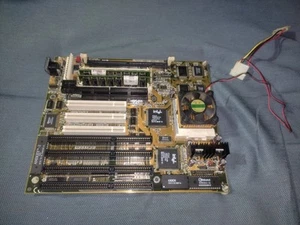 MSI MS5137 AT Motherboard Intel 430VX Socket 7 Pentium 133MHz PCI ISA Retro - Photo 1/9