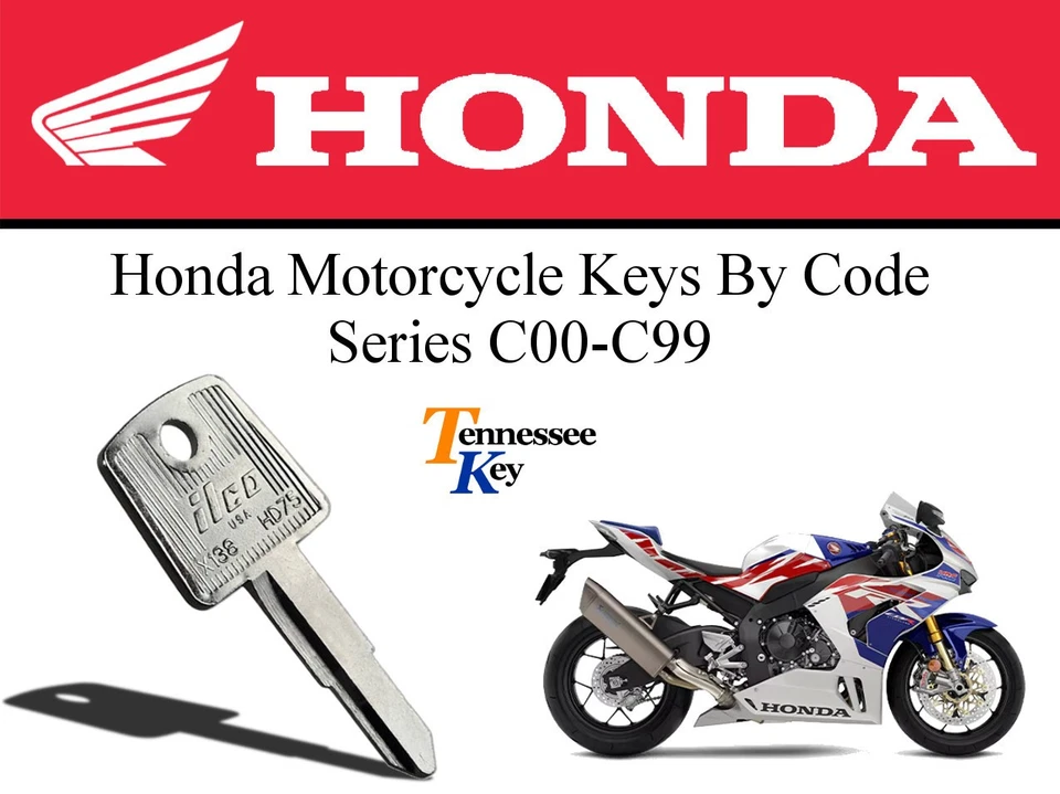ILCO / HONDA AFTERMARKET Honda Motorcycle / ATV Keys / Select your key Code/ Series C00 - C99