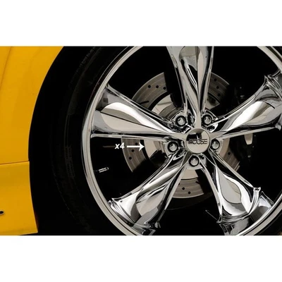 Smooth Wheel Rotor Trim 4p for 2010-2013 Chevy Camaro [Stainless Steel/Polished] - Image 1 of 3
