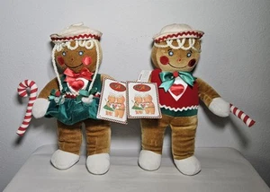 Vintage Target Exclusive Mr. & Mrs. Lebkuchen Weihnachten 12 Zoll Plüschpuppe 1990 - Bild 1 von 9