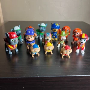 Paw Patrol Figure Lot 12 Pups & Kittens Ryder Team Spin Master Toys Bundle - Picture 1 of 6