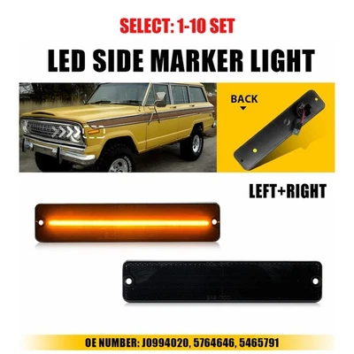 Luces LED delanteras laterales para JeepCJ8 SJ Wagoneer J10 J20 CJ5 CJ6 CJ7 2-20x Foto 1 de 4