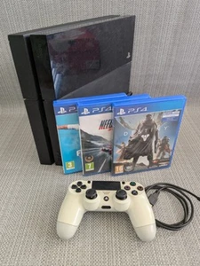 Sony PlayStation 4 500GB Home Console CUH-1116A Black + 1 Controller + 3 Games - Picture 1 of 9