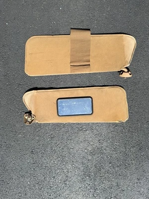 88-94 Chevy GMC C/K Caminhão Suburbano Silverado LH e RH Conjunto de Viseira Solar OEM Pano Bronzeado - Imagem 1 de 4