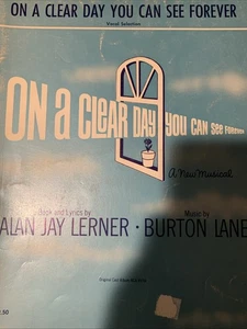On a Clear Day You Can See Forever Vocal Score - Bild 1 von 2