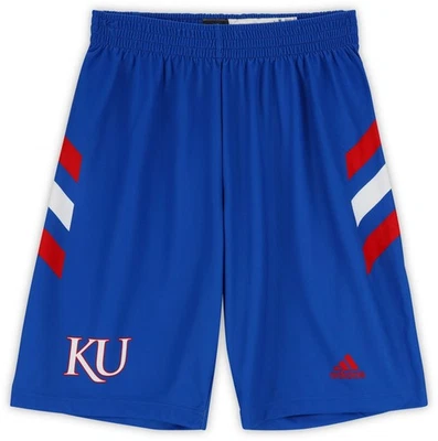 Kansas Jayhawks Team-Issued Blue Shorts from the Basketball Program Size M+2 - Image 1 of 2