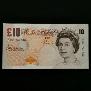 BILLET CIRCULE 10 POUNDS 2004 2011 AB ELIZABETH II / CHARLES DARWIN / ROYAUME UN - Picture 1 of 2