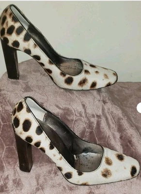 Zapatos para mujer Dolce & Gabbana Vintage Vero Cuoio Pony Chepardo talla 37” Foto 1 de 4