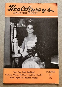 Healthways Magazine Digest (Oktober 1964) Chiropraktik, Schmerzen, Haltung, Rauchen - Bild 1 von 3