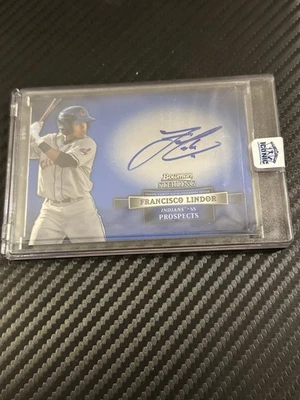 2012 Bowman Sterling - Prospect Autographs Francisco Lindor #BSAP-FL (AU, RC) - Image 1 of 2