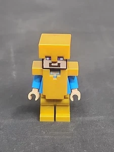 LEGO Steve mit Perle Gold Beine Rüstung und Helm Minifigur Minecraft (21127) - Bild 1 von 6