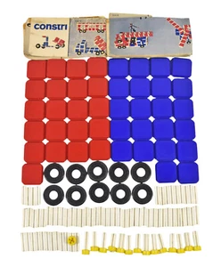 Vintage CONSTRI Tuppertoys Tupperware Plastic Building Blocks - Bild 1 von 5