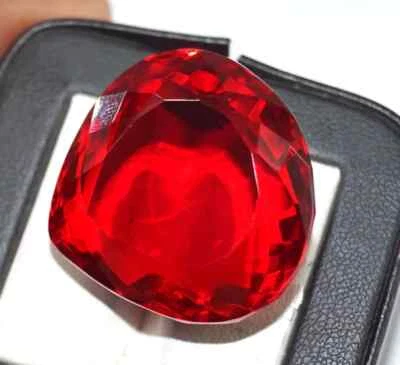 300 quilates topázio vermelho natural raro forma de pera brasileira pedra preciosa solta certificada - Imagem 1 de 4