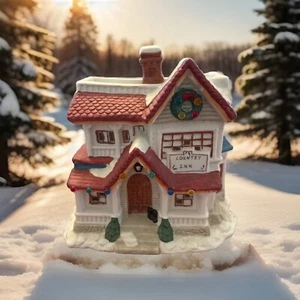 St. Nicolas Square The Village Collection "Snowy Inn" - W/Original Box - Picture 1 of 5