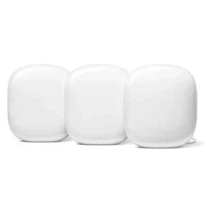 Google Nest Wifi Pro Wi-Fi 6E Router Mesh System AXE5400 - Snow (3-Pack) - Picture 1 of 11