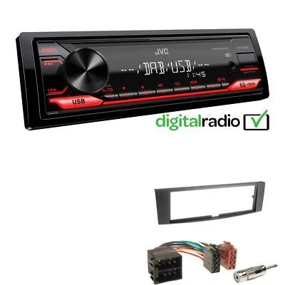 JVC KD-X182DB MP3 DAB+ USB 1-DIN Autoradio für Renault Laguna II 2005-2007 - Bild 1 von 4