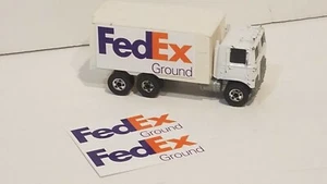 FedEx-set of 2 stickers-fits Hot Wheels Hiway Hauler Trailer- Custom Trailer - Picture 1 of 3