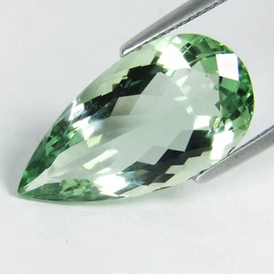 12.98Ct Graceful Natural Green Amethyst-prasiolite- Pear Shape Loose Gem Ref VDO - Picture 1 of 5