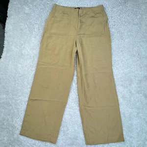 J. Crew Straight Leg Lounge Surplus Pocket Pant Tan Womens 14 NEW DEFECT - Picture 1 of 10