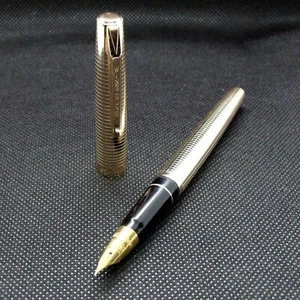 Pluma estilográfica Gold Wing Sung 235 punta suave diseño clásico vintage - regalo perfecto - Imagen 1 de 5