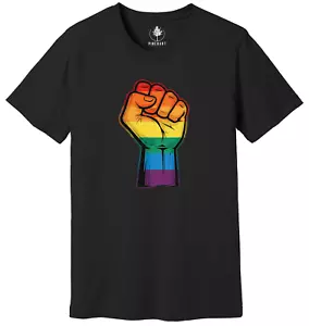 Rainbow Fist Shirt, Gay Fist Pride Hand T-Shirt, Pride Symbol Shirt - Bild 1 von 3