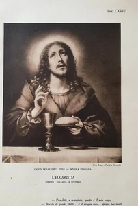 Ritaglio Illustrazione Carlo Dolci l'Eucaristia XVII sec. - Picture 1 of 1