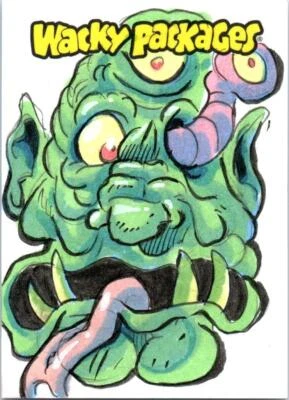 2024 WACKY PACKAGES HALLOWEEN ARTIST SKETCH CARD MONSTER? by Simone Arena 8026 - Image 1 of 2