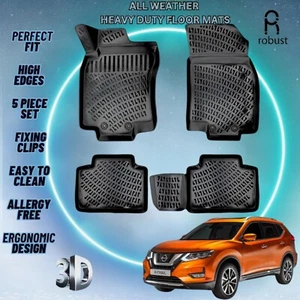 Alfombrillas de coche personalizadas para Nissan Rogue 2013-2021 de goma para todo tipo de clima 3D forros - Imagen 1 de 8