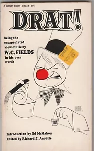 Drat! W.C. Fields First Print Signet Q3933 1969 paperback rp - Imagen 1 de 10
