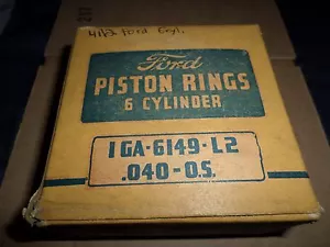 1941 1942 ford six cylinder nos piston ring set .040 oversize IGA-6149-L2 - Bild 1 von 2