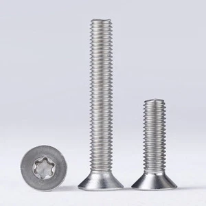 Countersunk TORX Screws 304(A2) Stainless Steel Flat Head Bolts M2 M2.5 M3 M4 - Picture 1 of 7
