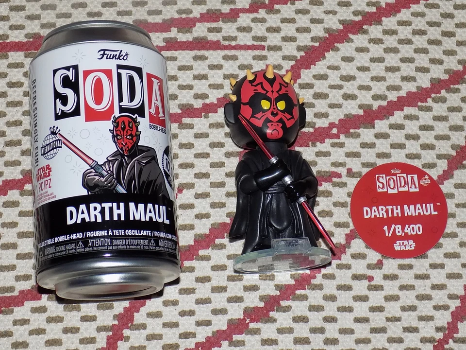 FUNKO, SODA, STAR WARS, DARTH MAUL, INTERNATIONAL, 1/8,400, VINYL FIGURE, NM - Imagem 1 de 1