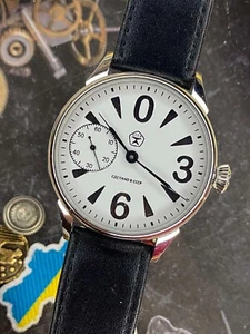 Vintage Molniya Big Zero Watch Mechanical Raketa Wrist Russian USSR Rare - Picture 1 of 13