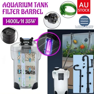 1400 L/H 35W Aquarium External Canister Filter Aqua Fish Tank Pond Pump UV Light - Picture 1 of 12