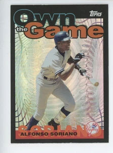 2003 TOPPS BASEBALL OWN THE GAME INSERT #8 ALFONSO SORIANO NEW YORK YANKEES - Picture 1 of 2
