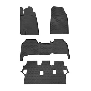 OMAC Floor Mats Liner for Toyota Land Cruiser 2008-2011 Black TPE All-Weathe - Picture 1 of 12