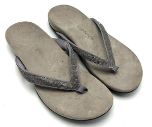 Vionic Sandals Womens 10 W Dillon Shine Thong Slip On Neutral Capsule - Picture 1 of 9