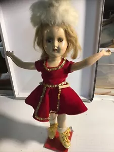 "Muñeca patinadora sobre hielo Madame Alexander Sonja 1930 composición con sombrero de piel 15""" - Imagen 1 de 12