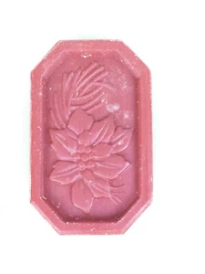 Avon Winter Garden Soap Poinsettia 1oz 1999 Red Bayberry Holiday Decor Guest - Picture 1 of 8
