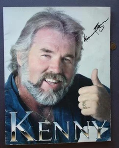 Country TV Star Kenny Rogers AUTOGRAPHED / SIGNED 1980s Era Concert Program - - Picture 1 of 1